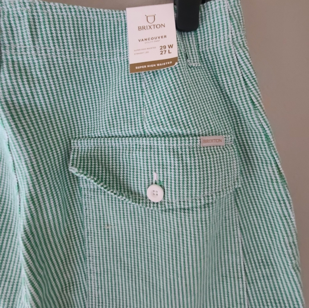 Brixton Vancouver utility pant. Leprechaun super high waisted straight leg. - Picture 13 of 14